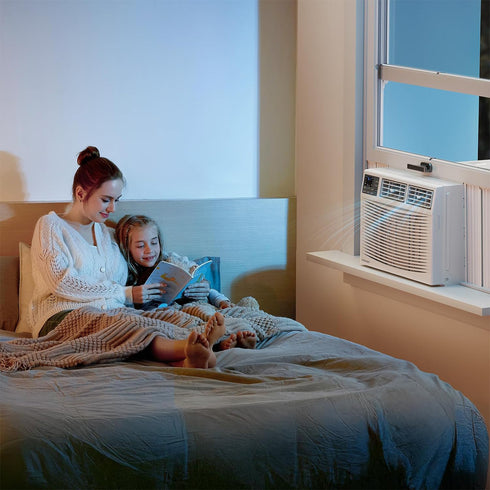 KALVAIR 8000 BTU 115V Window Air Conditioner with Heat & Install Kit