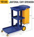 TUFFIOM 500lbs 3-Shelf Cleaning Janitorial Cart With Wheeled