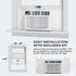 KALVAIR 8000 BTU 115V Window Air Conditioner with Heat & Install Kit