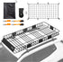 TUFFIOM Universal Rooftop Cargo Carrier Basket, Heavy Duty Steel Roof Rack Basket w/4 Straps with Hook, Car Top Rack Luggage Holder Carrier for SUV Car Truck Van