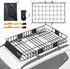 TUFFIOM Universal Rooftop Cargo Carrier Basket, Heavy Duty Steel Roof Rack Basket w/4 Straps with Hook, Car Top Rack Luggage Holder Carrier for SUV Car Truck Van