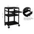 TUFFIOM AV Cart Rolling Storage Stand with Keyboard Shelf