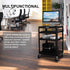 TUFFIOM AV Cart Rolling Storage Stand with Keyboard Shelf
