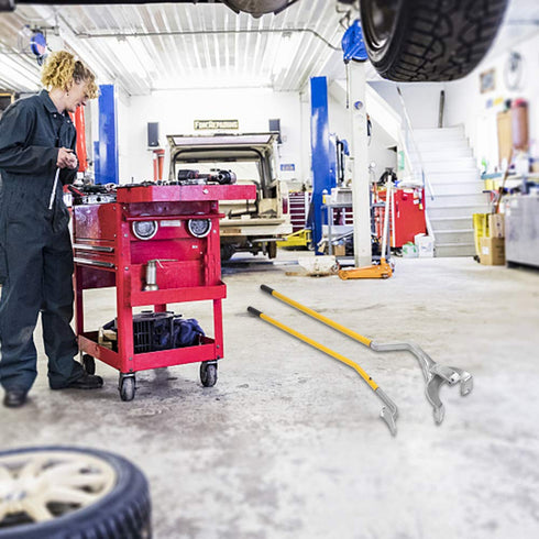 TUFFIOM Iron Tire Stripper Rake Shape Tool Kit