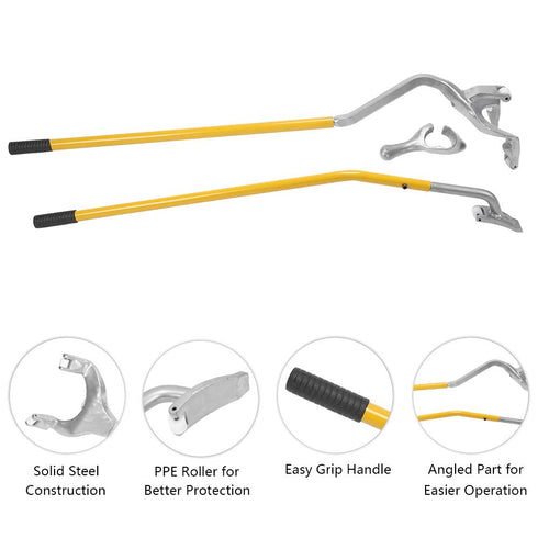 TUFFIOM Iron Tire Stripper Rake Shape Tool Kit