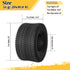 TUFFIOM Tubeless 4PR Lawn Mower Tires Set of 2 QM332-3