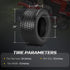 TUFFIOM Tubeless 4PR/6PR/8PR Lawn Mower Tires Set of 2 QM332-7