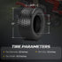 TUFFIOM Tubeless 4PR/6PR Lawn Mower Tires Set of 2 QM332-6