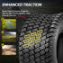 TUFFIOM Tubeless 4PR Lawn Mower Tires Set of 2 QM332-3