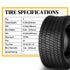 TUFFIOM Tubeless 4PR/6PR/8PR Lawn Mower Tires Set of 2 QM332-7