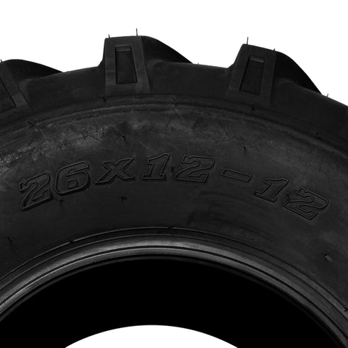 TUFFIOM Tubeless 2PR/4PR/6PR Lawn Mower Tires Set of 2 QM328-1