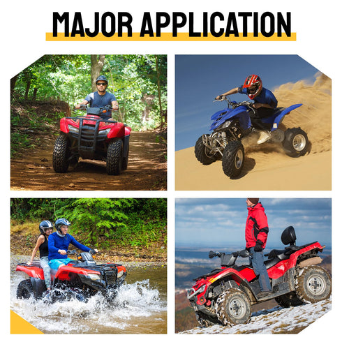 TUFFIOM Set of 4 25x8-12 Front & 25x10-12 Rear /6PR ATV UTV All-terrain Tires