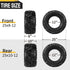 TUFFIOM Set of 4 25x8-12 Front & 25x10-12 Rear /6PR ATV UTV All-terrain Tires