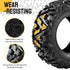 TUFFIOM Set of 4 25x8-12 Front & 25x10-12 Rear /6PR ATV UTV All-terrain Tires