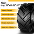 TUFFIOM Tubeless 2PR/4PR/6PR Lawn Mower Tires Set of 2 QM328-1