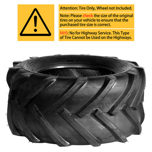 TUFFIOM Tubeless 2PR/4PR/6PR Lawn Mower Tires Set of 2 QM328-1