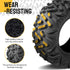 TUFFIOM Set of 4 25x8-12 Front & 25x10-12 Rear /6PR ATV UTV All-terrain Tires