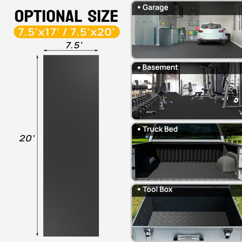 TUFFIOM Thickened Garage Floor Mat