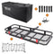 TUFFIOM 500lbs Hitch Basket Cargo Carrier Rack