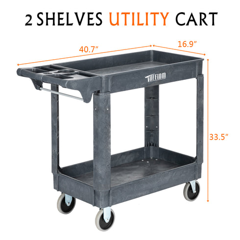 TUFFIOM 550 LBS Heavy Duty Utility Service Cart