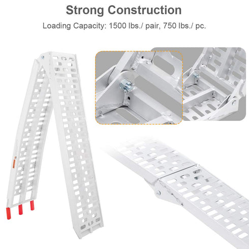 TUFFIOM Foldable ATV Loading Ramps 1500 lbs