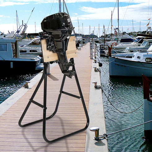 TUFFIOM Iron 440lbs Boat Motor Engine Carrier Dolly Cart