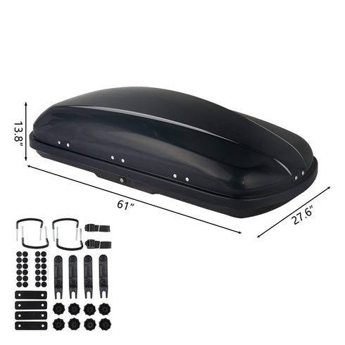 TUFFIOM Hard Shell Waterproof Rooftop Cargo Carrier