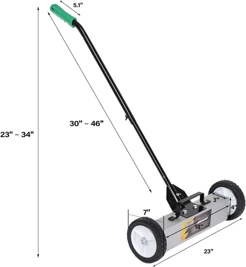 TUFFIOM Magnetic Pickup Floor Sweeper