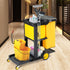 TUFFIOM 500lbs Locking Cleaning Janitorial Cart With Wheeled