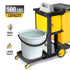 TUFFIOM 500lbs Locking Cleaning Janitorial Cart With Wheeled