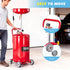 TUFFIOM 20 Gallon Waste Oil Drain Tank with Adjustable Funnel