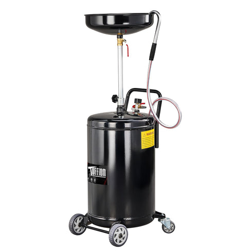 TUFFIOM 20 Gallon Waste Oil Drain Tank with Adjustable Funnel