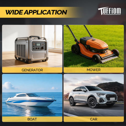 TUFFIOM 15 Gallon Portable Gas Caddy with Manual Fuel Transfer Pump