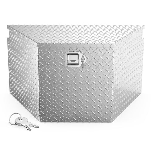 TUFFIOM 33 Inch Aluminum Trailer Tongue Tool Box