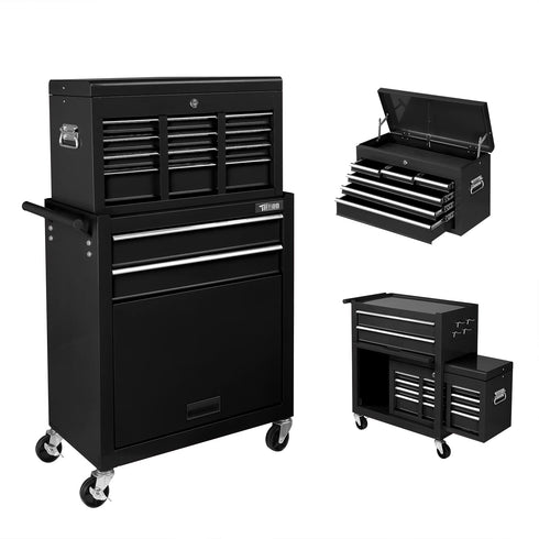 TUFFIOM 330 LBS 8-Drawer Rolling Tool Chest with Wheels