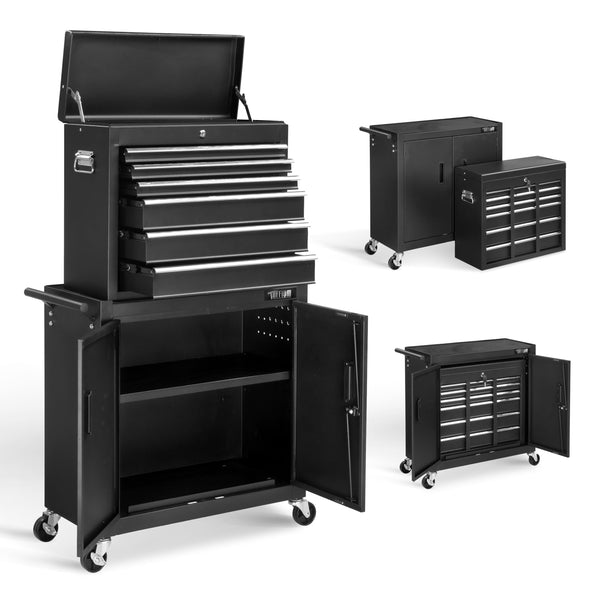 TUFFIOM 330 LBS 6-Drawer Rolling Tool Chest with Wheels