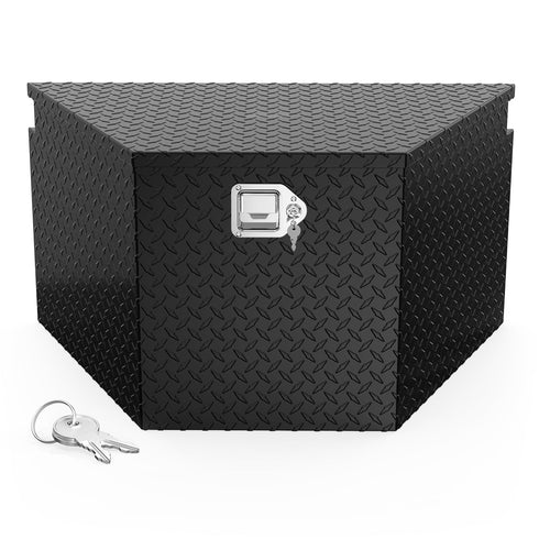 TUFFIOM 33 Inch Aluminum Trailer Tongue Tool Box