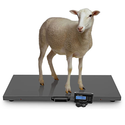 TUFFIOM 1100Lbs Pet Scales Electronic Stainless Steel Platform Heavy Duty Vet Animal Scale