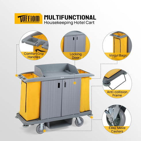 Tuffiom Housekeeping Cart