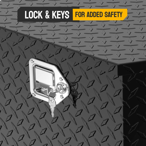 TUFFIOM 33 Inch Aluminum Trailer Tongue Tool Box