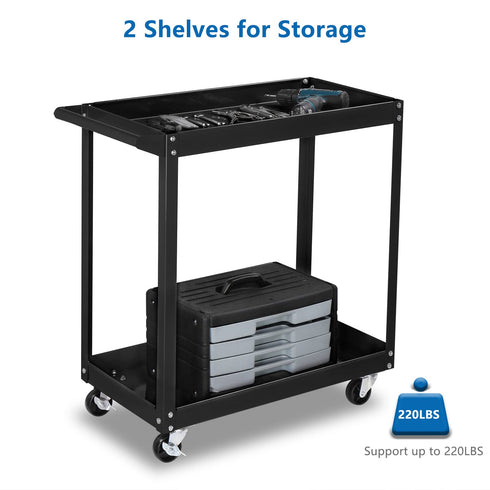 TUFFIOM Steel Rolling Tool Cart with Wheels