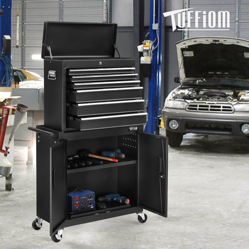 TUFFIOM 330 LBS 6-Drawer Rolling Tool Chest with Wheels