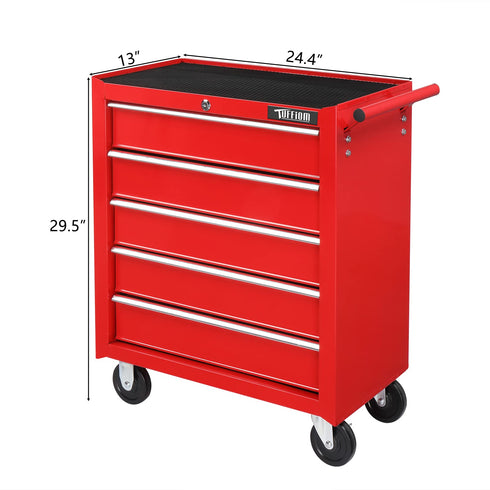 TUFFIOM 5-Drawer Rolling Tool Chest with Wheels