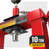TUFFIOM 10-Ton Hydraulic Shop Press with Pressure Gauge