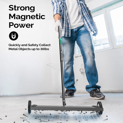 TUFFIOM Magnetic Sweeper with Wheels