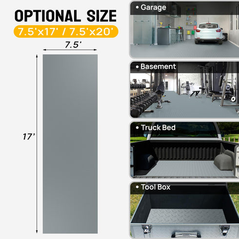 TUFFIOM Thickened Garage Floor Mat