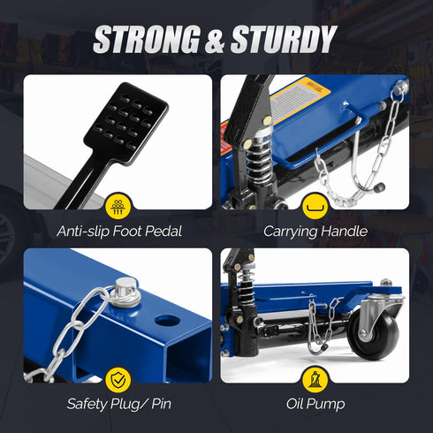 TUFFIOM 2PCS 1500 lbs Hydraulic Car Wheel Dolly