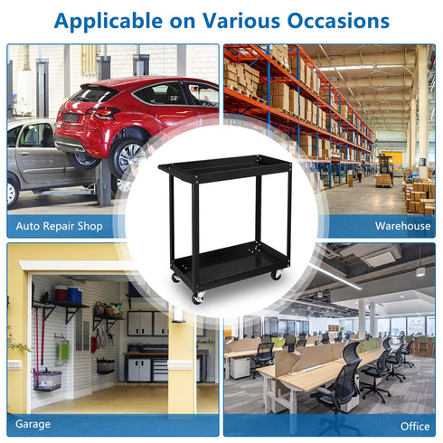 TUFFIOM Steel Rolling Tool Cart with Wheels