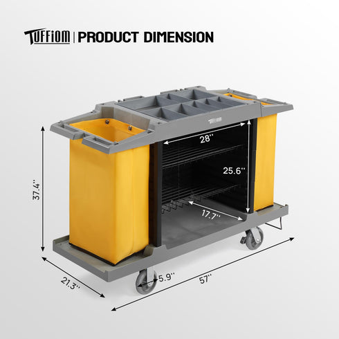 Tuffiom Housekeeping Cart