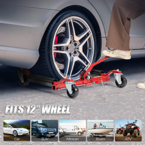 TUFFIOM 2PCS/4PCS 1500 lbs Mechanical Car Wheel Dolly